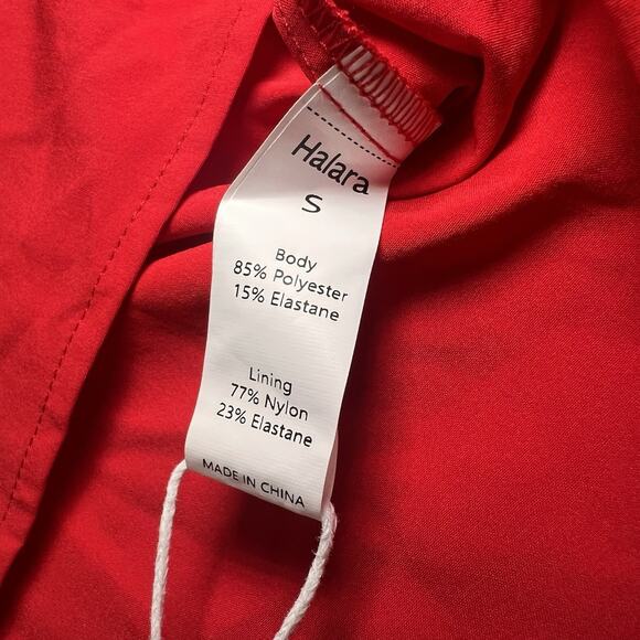 Halara Dress Size S Red Breezeful Sleeveless Racerback Built In Bra Pockets NWT - Picture 13 of 15